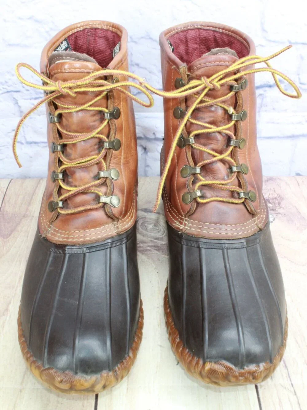 Vintage LL Bean Maine Hunting Shoe Leather Thinsulate GoreTex Duck Boots 11
